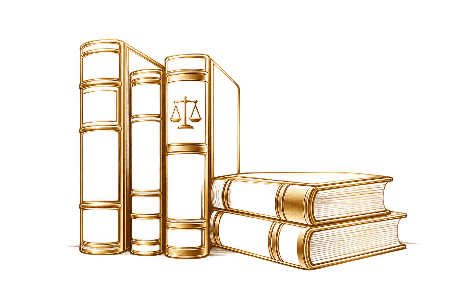 Libros jurídicos dorados